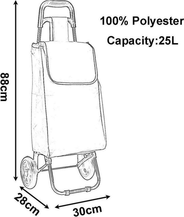Actual product image Edco Shopping trolley assortiert