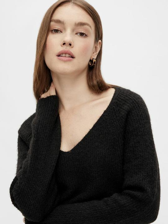 Actual product image Pieces V-neck knitted sweater (S)