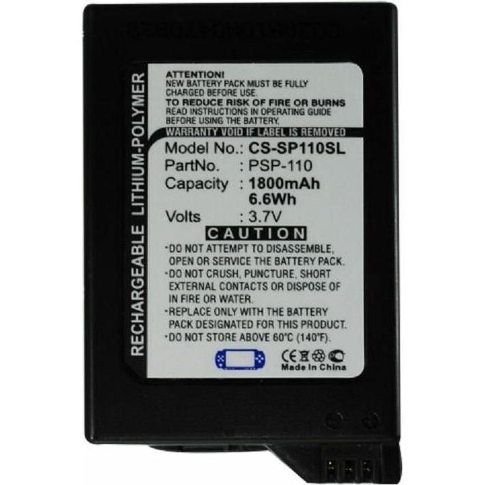CoreParts Battery for Game Console (1 Stk., Gerätespezifisch, 1800 mAh, Ladegerät ohne Akku), Akku Ladegerät