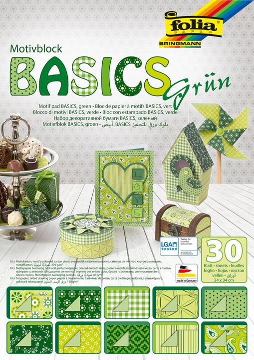 Actual product image Folia Motif block Basics (270 g/m², 30 x)