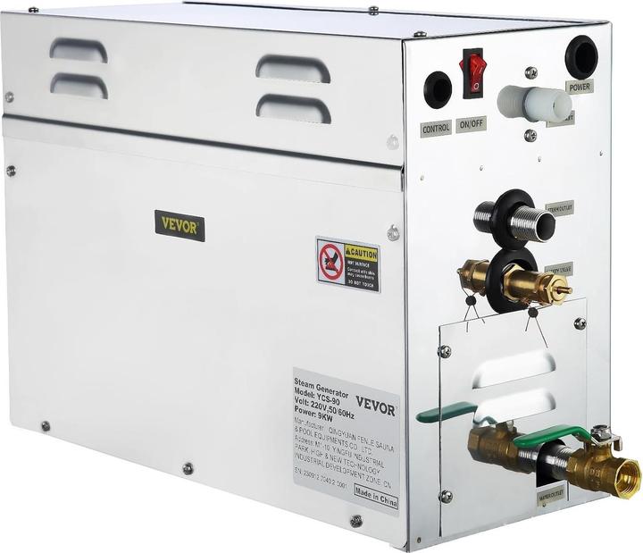Vevor 9kw Steam Generator Shower Auto Controller Sauna Bath Home Spa 220v Professional