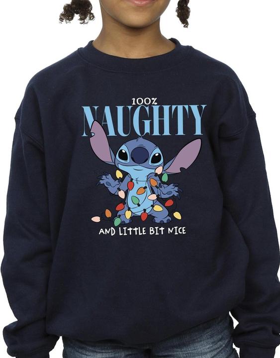 Produktbild Disney Lilo & Stitch Naughty & Nice Sweatshirt Mädchen (128)