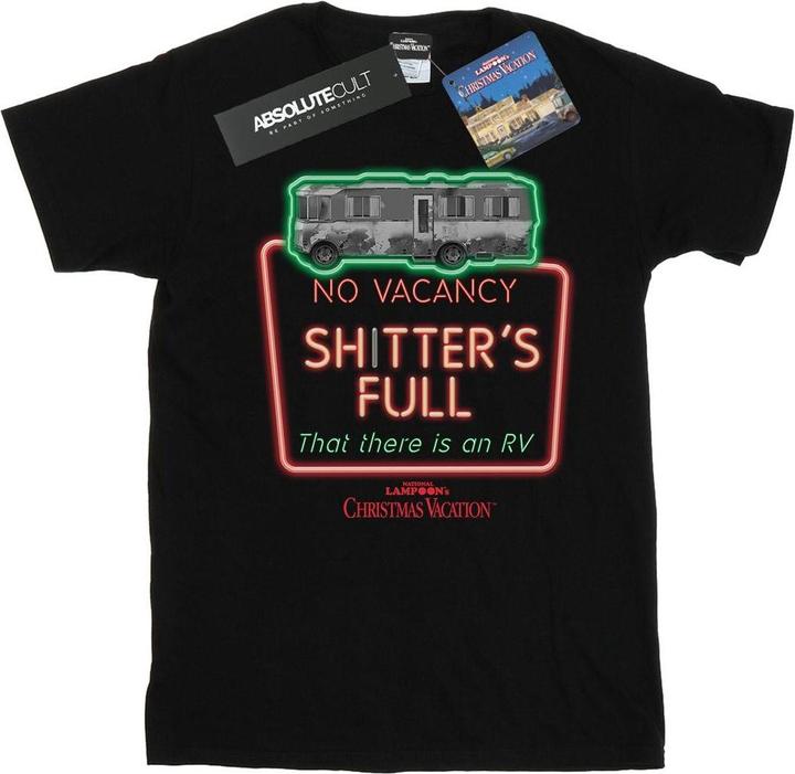 Immagine prodotto National Lampoon´s Vacation National Lampoon's Christmas Vacation Greyscale No Vacancy Maglietta Ampia Donna (XXL)