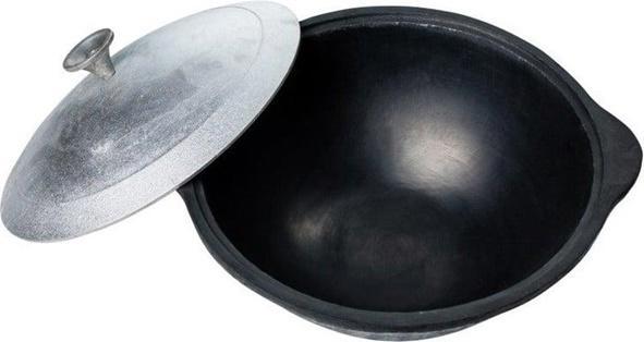 Actual product image Texas Club Polished Uzbek Kazan 3.6l (Casserole + Stewpot, Cast iron, Aluminium)