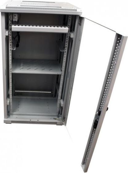 Actual product image Triton 19 Cabinet 22U W600 / D600mm *light grey* SNB series glass door (22 RU, 19 inch rack)
