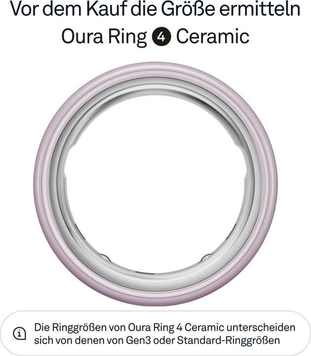 Image du produit Oura Ring 4 Ceramic (4, Pétale)