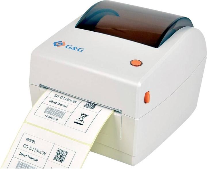 Actual product image G&G Label printer GG-D1180CW-UW white (203 dpi)