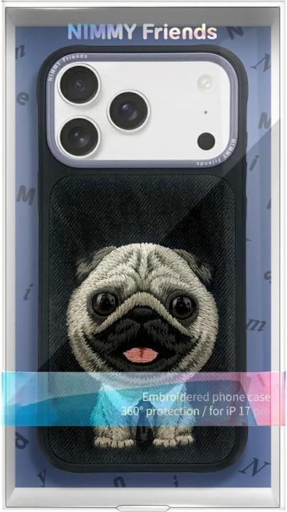 Produktbild Nimmy Etui Big Eyed Pet 2.0 Dog do iPhone 17 czarny (Apple iPhone 17)