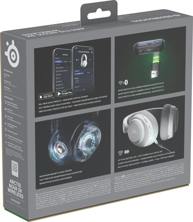 Actual product image SteelSeries Arctis Nova 3XW White (Wireless)