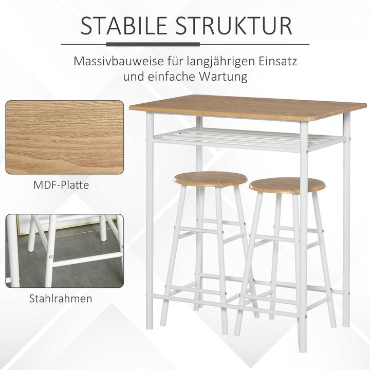 Actual product image Jamb Bistro table set (80 x 50 x 90 cm)