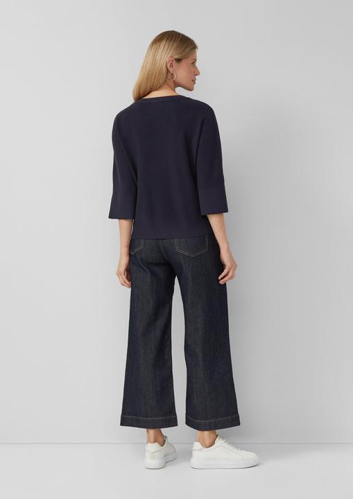 Produktbild s.Oliver Strickpullover Strukturierter Viskosemix-Pullover im Relaxed Fit (32)