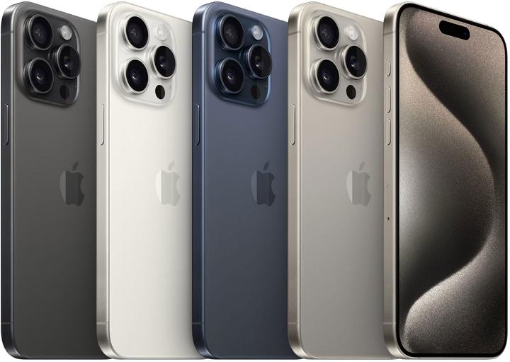 Immagine prodotto Apple iPhone 15 Pro Max (256 GB, Titanio bianco, 6.70", SIM + eSIM, 48 Mpx, 5G)