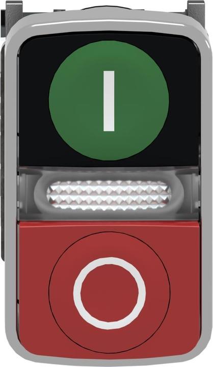 Produktbild Schneider Electric Pushbutton head, dbl 24Vac/dc, grn/red