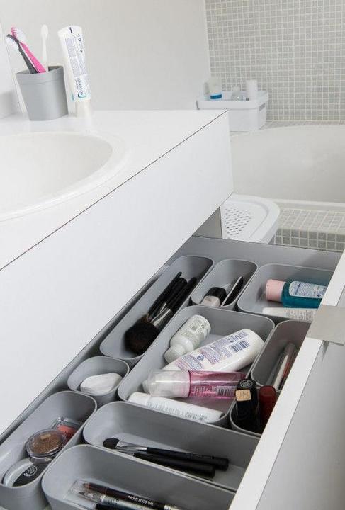 Actual product image Curver ORGANIZER SQUARE 15X15X5CM GREY (15.20 cm, 1 l, 6x)