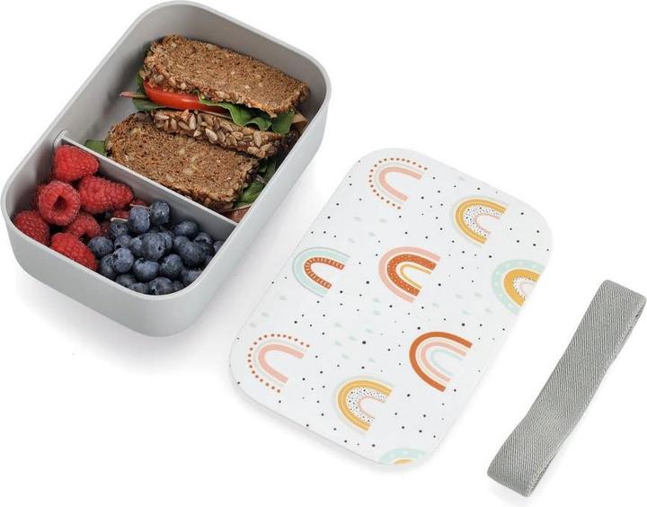 Actual product image Zeller Present Rainbow" lunch box, plastic