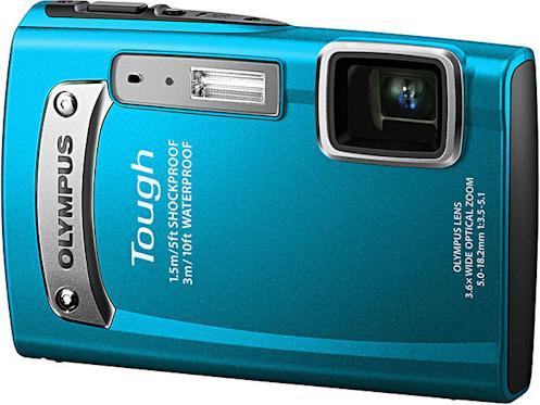 Olympus TG-320, 14MP, 3D, HD Movies, Waterproof, Blue (1/2,3'')