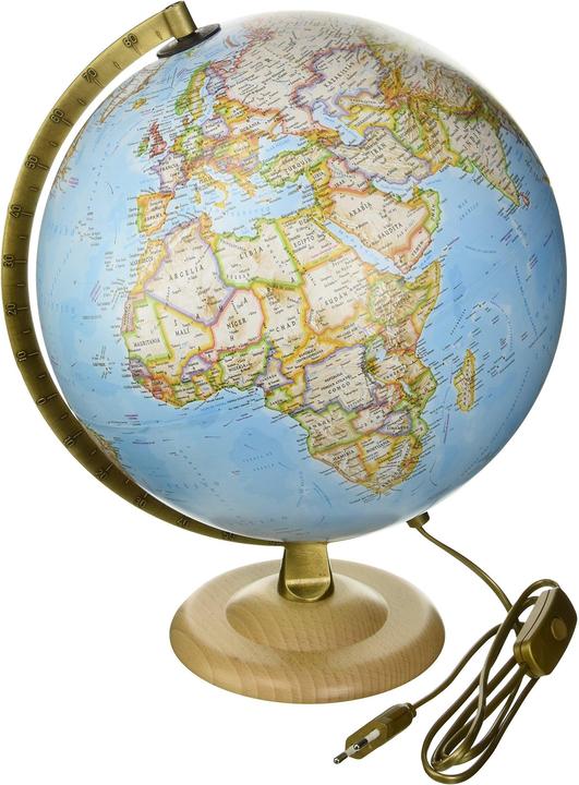 Atmosphere Wereldbol 30cm NG Goud Classic Blauw GB Verlicht (NGGOLDCLA) (30 cm)