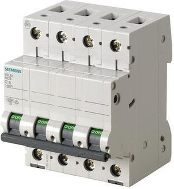 Siemens Stroomonderbreker 5SL6616-7 C16A 3+N-polig 6kA