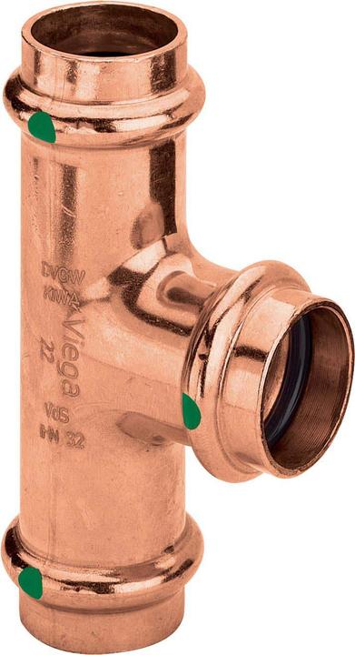 Produktbild Viega Copper Tee su SC-Contur 18x15x18mm - 291938 (T-Verbindung)