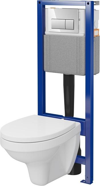 Cersanit TOILET BOWL+FRAME+BUTTON AGIS S701-022