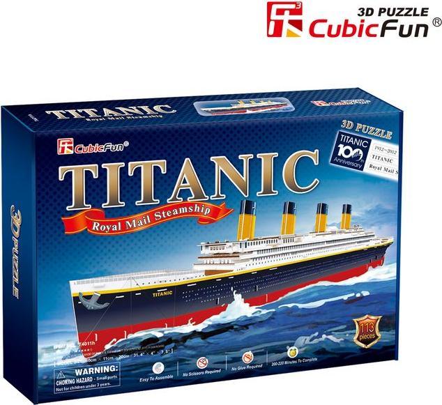Image du produit Cubicfun Cubic Fun 3D Puzzle Titanic Grand (113 pièces)