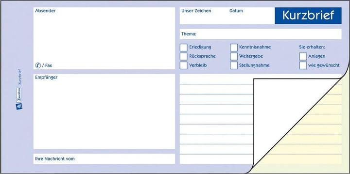 Produktbild Avery Kurzbrief (40 x)