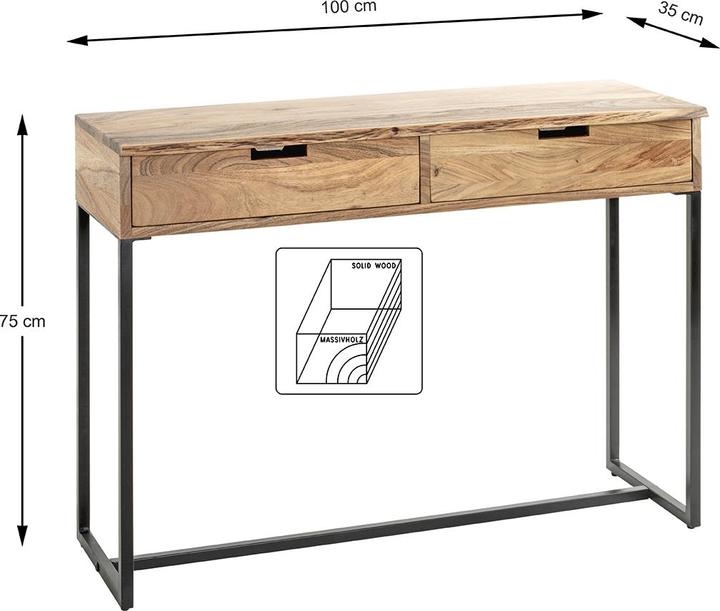 Produktbild HAKU Möbel Konsole (100 x 35 x 75 cm)