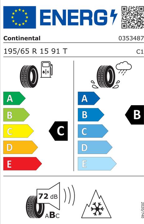 Actual product image Continental Ts 860 (195/65R15 91T)
