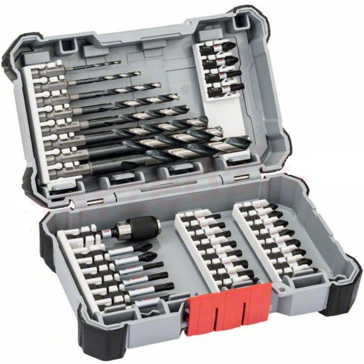 DIY, Bohrereinsatz, 35-tlg. Pick and Click Impact Control-/Metallbohr-Set (2, 3, 4, 5, 6, 7, 8, 10 mm)