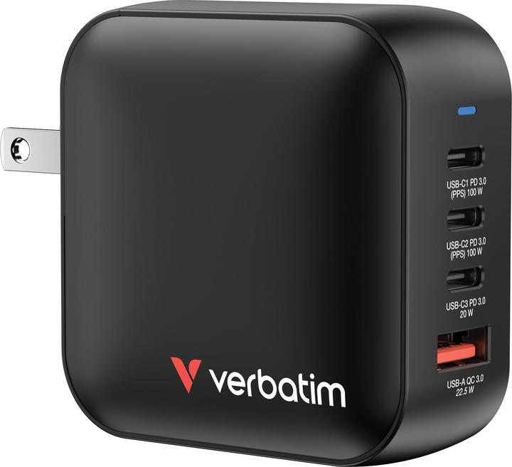 Image du produit Verbatim Mini chargeur GaN (100 W, 4 ports)