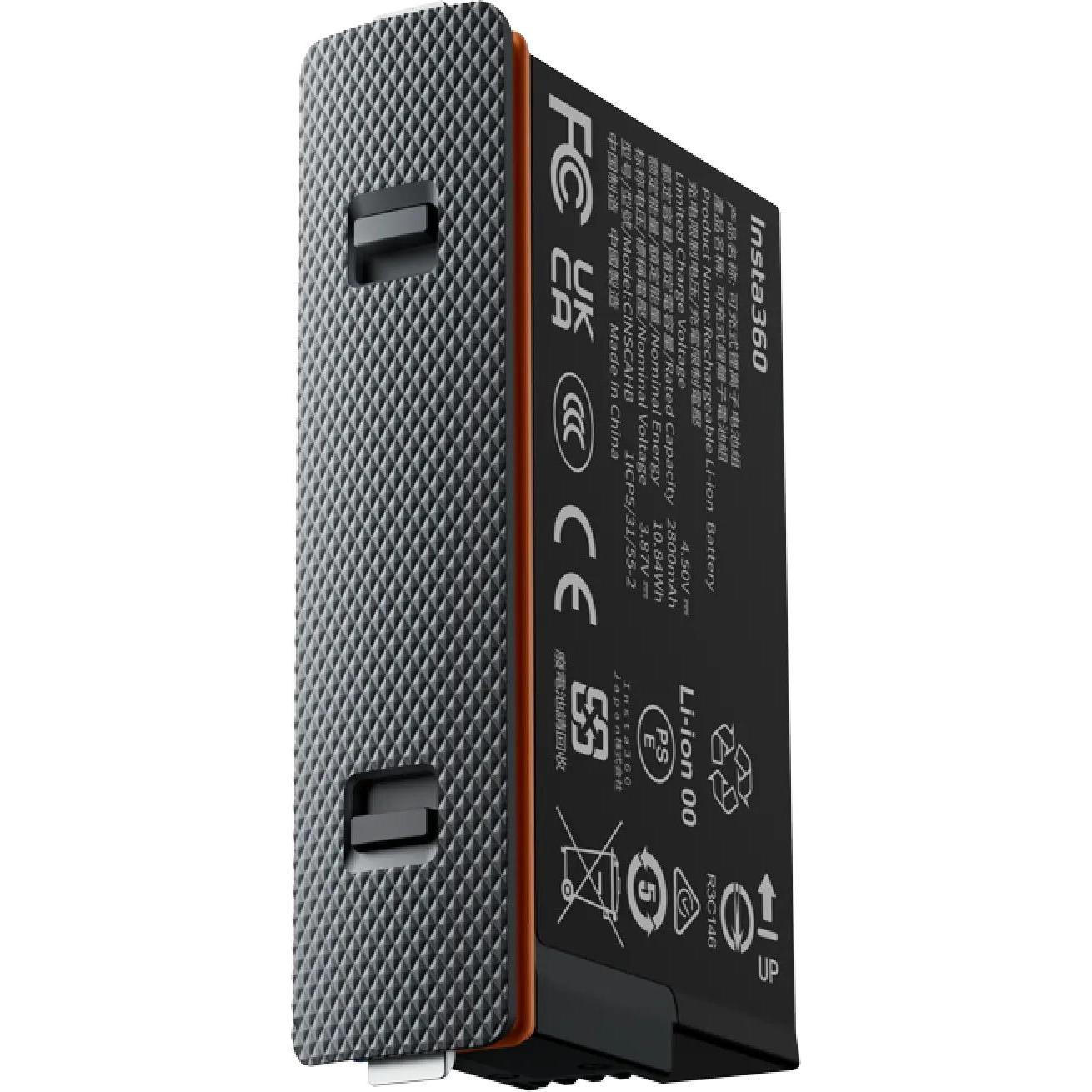 Insta360 X5 Ultra Battery, Accessori action cam, Arancia, Nero