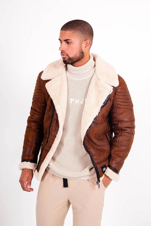 Produktbild Sixth June sherpa lederjacke (L)