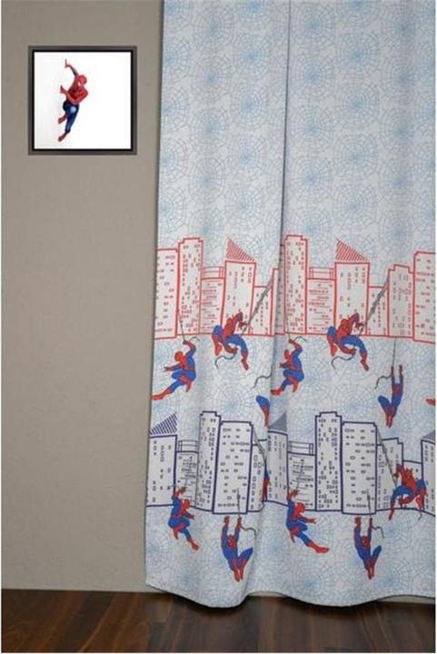 Actual product image Kindervorhang.ch Night curtain Spiderman 260 x 140 cm (140 x 260 cm)