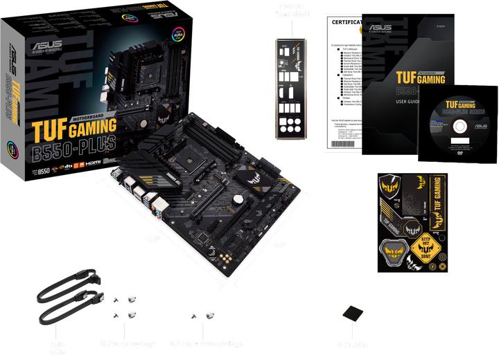 Actual product image ASUS TUF GAMING B550-PLUS (AM4, AMD B550, ATX)