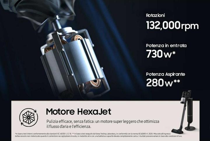 Actual product image Samsung Bespoke Jet AI VS28C9784QK/WA