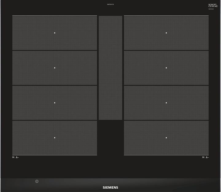 Actual product image Siemens EX675LYC1E Cooktop, stainless steel Integrated zone induction hob 4 zone(s) (60.20 cm, Induction hob)