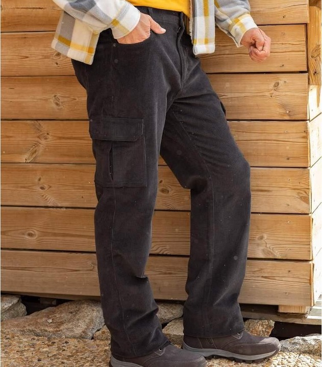 Produktbild Atlas For Men Cord CargoHose mit elastischer Taille (44)