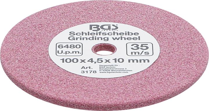 Actual product image BGS Grinding Disc for 3180 Ø 100 x 4.5 x 10 mm
