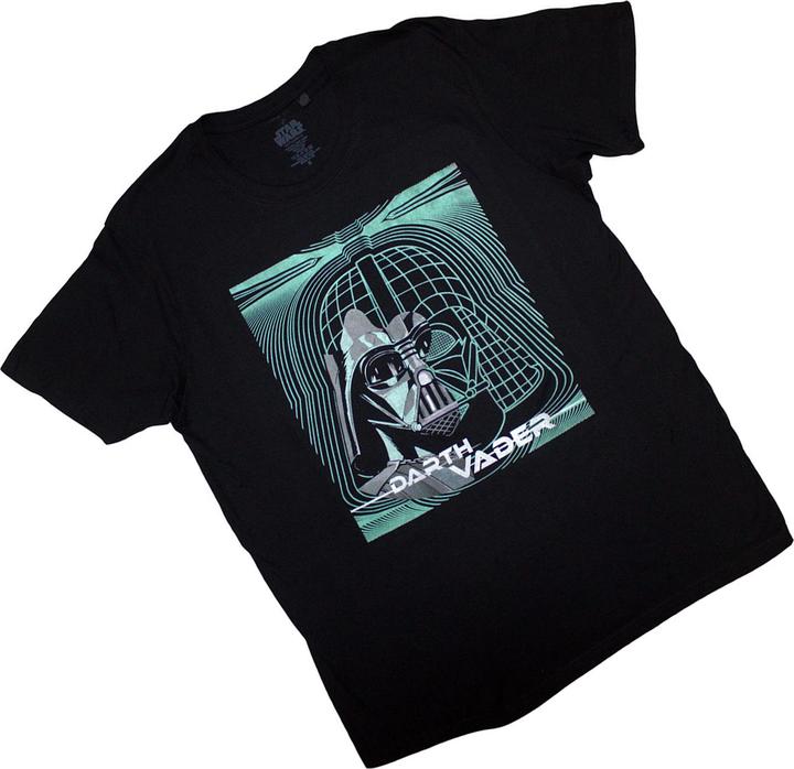 Actual product image Star Wars Unisex Adult Darth Vader Grid Mask T-Shirt (XXL)