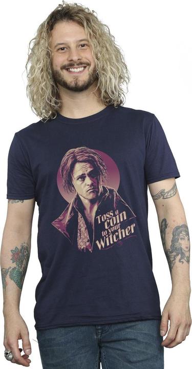 Immagine prodotto Netflix The Witcher Bard Toss A Coin Maglietta Uomo (M)
