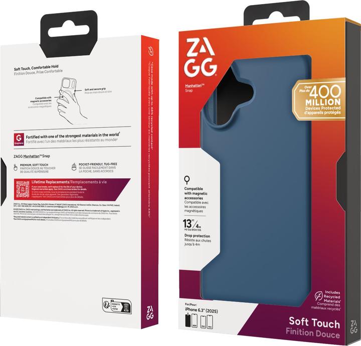 Produktbild Zagg Case für Apple iPhone 17 Manhattan Snap ocean abyss (Apple iPhone 17)