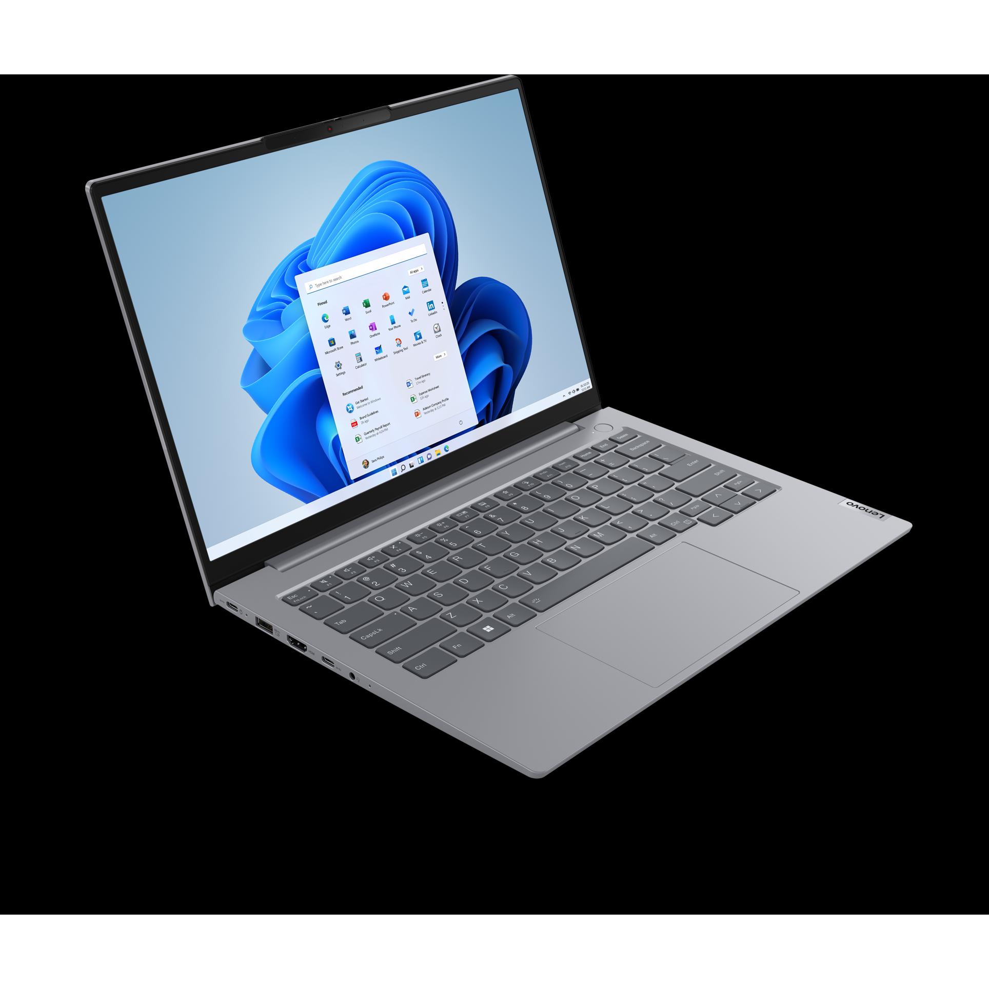 Thumbnail - Lenovo ThinkBook 14 Gen 6 (14", AMD Ryzen 5 7530U, 8 GB, 256 GB, DE), Notebook, Grau