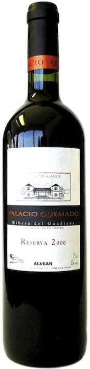 Actual product image Viñas de Alange Ribera del Guadiana Palacio Quemado Reserva DO (2020)