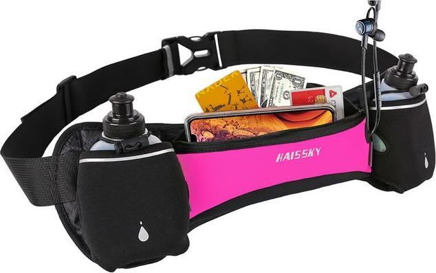 Actual product image Haissky Universal sports fanny pack incl. water bottles