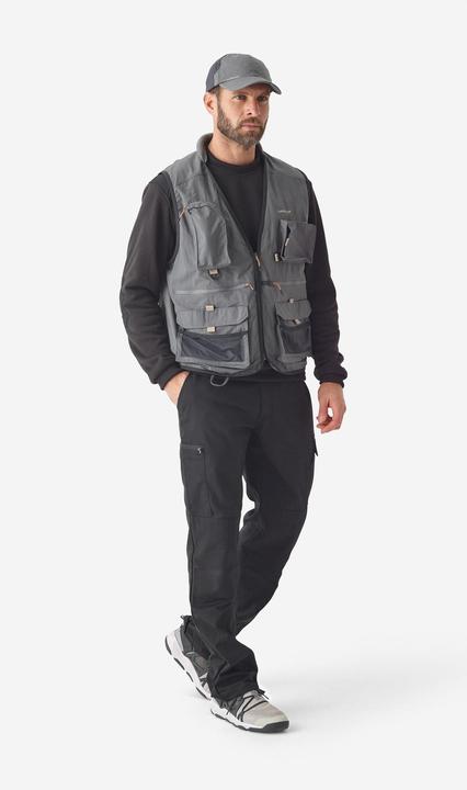 Immagine prodotto Caperlan Gilet da pesca FV 500 grigio (S)