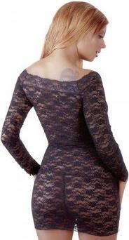 Produktbild Cottelli Collection Spitzen Minikleid schulterfrei (S)