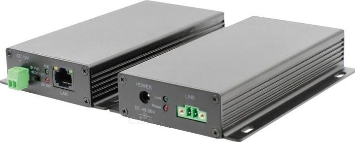 Actual product image Allnet Media Converter Network & PoE over 2 Wire Set AT "ALL-MC303P2WIRE-Set" without power supply unit see (Media converter)