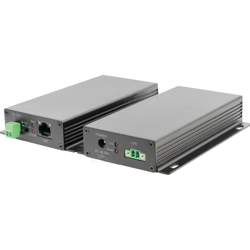 Allnet Medien Konverter Netzwerk & PoE over 2 Wire Set AT "ALL-MC303P2WIRE-Set" ohne Netzteil siehe (Media Konverter), N...