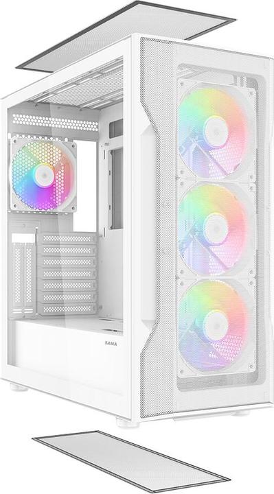 Image du produit Sama Gears S40, White ATX Mid-tower Case (ATX, ITX, Micro ATX (mATX))