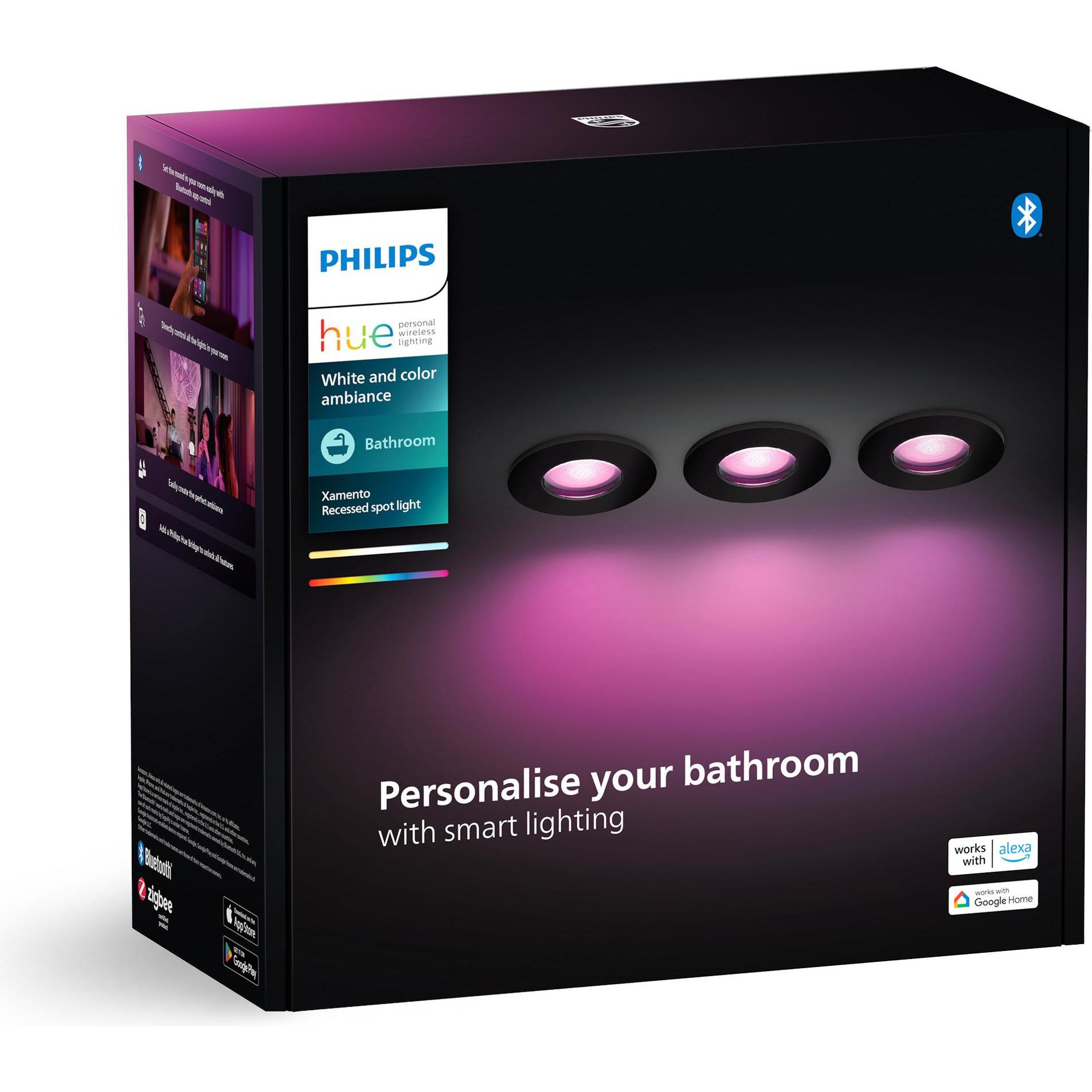 Thumbnail - Philips, Wandleuchte + Deckenleuchte, White & Color Ambiance Xamento (1050 lm, GU10)